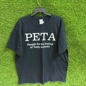 PETA Parody Humor Graphic T-Shirt Vegetarian‎ Funny XL Mens